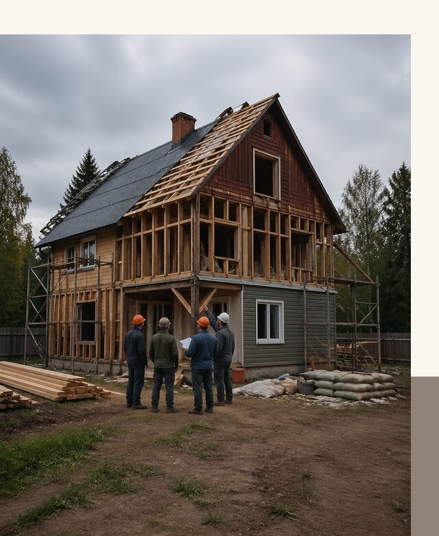 Реконструкция дачного дома в Реутове под ключ с проектом